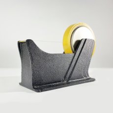 画像7: 1940-50's ★STREAMLINE★ Iron Tape Dispenser 【Black】 (7)