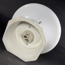 画像5:  ★Milk Glass ＆ Porcelain ★  1920-30's School House Ceiling Light  (5)