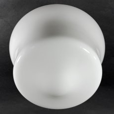 画像4:  ★Milk Glass ＆ Porcelain ★  1920-30's School House Ceiling Light  (4)