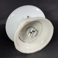 画像5:  ★Milk Glass ＆ Porcelain ★  1920-30's School House Ceiling Light  (5)