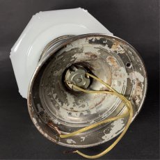 画像7:  ★ Skyscraper ★  1930's Milk Glass Ceiling Light  (7)