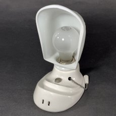 画像4: 1920-30's Art Deco Bathroom Lamp  ★Porcelain ＆ Milk Glass★ (4)