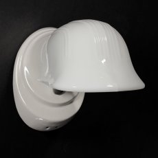 画像9: 1920-30's Art Deco Bathroom Lamp  ★Porcelain ＆ Milk Glass★ (9)