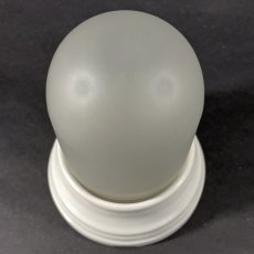 画像3: -＊Dead-Stock＊-  1930's Art Deco Porcelain "Frosted Glass" Bathroom Lamp (3)