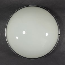 画像3: 1940-50's “Art Deco” Aluminum & Glass Light  ★Made in ITALY★ (3)