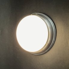 画像2: 1940-50's “Art Deco” Aluminum & Glass Light  ★Made in ITALY★ (2)