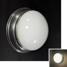 画像1: 1940-50's “Art Deco” Aluminum & Glass Light  ★Made in ITALY★ (1)