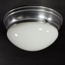 画像4: 1940-50's “Art Deco” Aluminum & Glass Light  ★Made in ITALY★ (4)