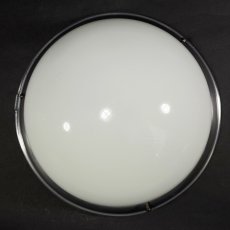 画像3: 1940-50's “Art Deco” Aluminum & Glass Light  ★Made in ITALY★ (3)