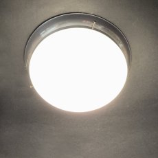 画像2: 1940-50's “Art Deco” Aluminum & Glass Light  ★Made in ITALY★ (2)