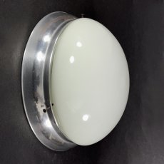 画像4: 1940-50's “Art Deco” Aluminum & Glass Light  ★Made in ITALY★ (4)