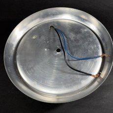 画像6: 1940-50's “Art Deco” Aluminum & Glass Light  ★Made in ITALY★ (6)