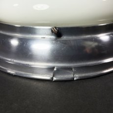 画像5: 1940-50's “Art Deco” Aluminum & Glass Light  ★Made in ITALY★ (5)