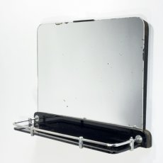 画像1: 1930-40's “Art Deco” Bathroom Mirror＆Shelf  ★Made in ITALY★ (1)