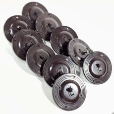 画像9: -＊10個バラ売り＊-   ★ Art Deco ★   1930's“ROUND” Bakelite Switch  【Dead-Stock】 (9)