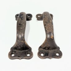 画像3: 1900-1920's "BIG" Pair Iron Handles (3)