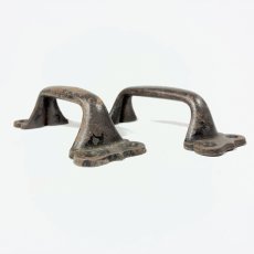 画像6: 1900-1920's "BIG" Pair Iron Handles (6)
