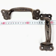 画像7: 1900-1920's "BIG" Pair Iron Handles (7)