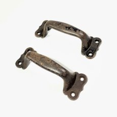 画像8: 1900-1920's "BIG" Pair Iron Handles (8)