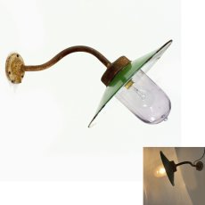 画像2: 1910-20's French Country "Swan Neck" Outside Light (2)