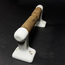 画像3: 1920's  "Porcelain Brackets × Wood roller"  Toilet Paper Holder (3)