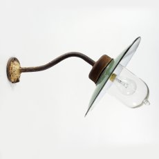 画像2: 1910-20's French Country "Swan Neck" Outside Light (2)