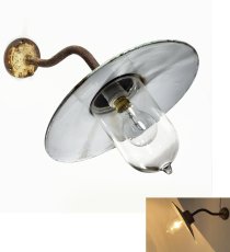 画像1: 1910-20's French Country "Swan Neck" Outside Light (1)