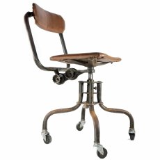 画像1: 1930's ★Machine age★ Swivel Desk Chair (1)