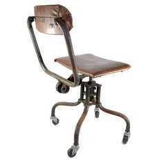 画像2: 1930's ★Machine age★ Swivel Desk Chair (2)