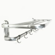 画像1: 1930's German “Art Deco” Aluminum Shelf + Hanger Rack (1)