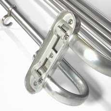 画像8: 1930's German “Art Deco” Aluminum Shelf + Hanger Rack (8)
