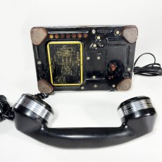 画像13: - 実働品 - （ひかり電話可） Early 1950's U.S.ARMY Chromed Telephone  ★BLACK × SILVER★ (13)