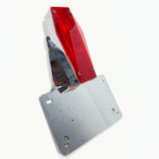 画像1: ⚡️D.S.C.⚡️  1970's “Coffin” Tail Light  w/ Original Backing Plate (1)