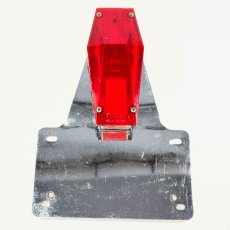 画像3: ⚡️D.S.C.⚡️  1970's “Coffin” Tail Light  w/ Original Backing Plate (3)