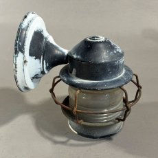 画像4: 1940's "Shabby" Caged Porch Lamp (4)