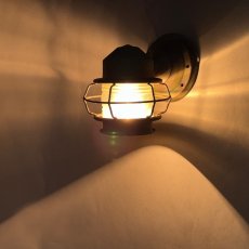 画像2: 1930-40's "Shabby" Caged Porch Lamp (2)