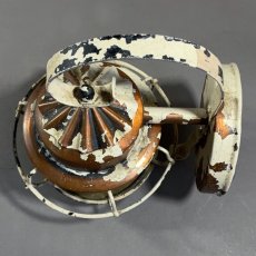 画像5: 1930's "Shabby" Caged Porch Lamp  (5)