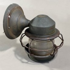 画像3: 1930-40's "Shabby" Caged Porch Lamp (3)