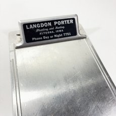 画像1: 1940-50's Aluminum Advertising Clip Board (1)