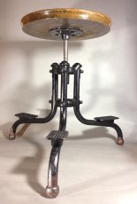 画像4: ★PRIVATE COLLECTION★　  【WOOD ＆ BLACK METAL】　 1910-20’s Factory Stool (4)