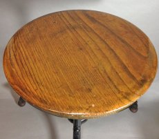 画像3: ★PRIVATE COLLECTION★　  【WOOD ＆ BLACK METAL】　 1910-20’s Factory Stool (3)