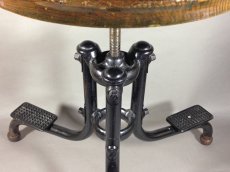 画像8: ★PRIVATE COLLECTION★　  【WOOD ＆ BLACK METAL】　 1910-20’s Factory Stool (8)