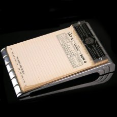 画像2: ★PRIVATE COLLECTION★　  -＊U.S.Steel＊-　 1930-40's Art-Deco "STREAMLINE" Chromed Steel Memo-pad (2)