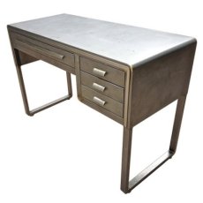 画像1: ★PRIVATE COLLECTION★　  ★SIMMONS★　 1930's “STREAMLINE” Steel Desk / Dressing Table　 Designed By NORMAN BEL GEDDES (1)