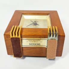 画像5: 1930's ★Art-Deco★ Wood Desk Clock (5)