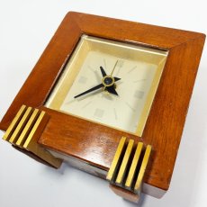 画像3: 1930's ★Art-Deco★ Wood Desk Clock (3)