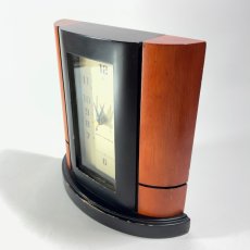 画像4: ★Seth Thomas★   1980's “Art-Deco” Wood Table/Desk Clock (4)