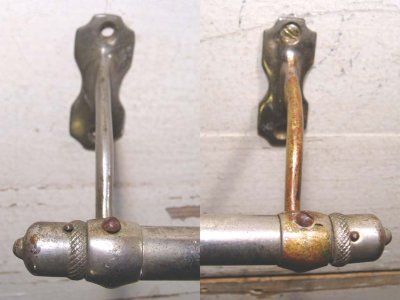 画像2: Around-1900's "Nickel-plated Brass" Towel Bar