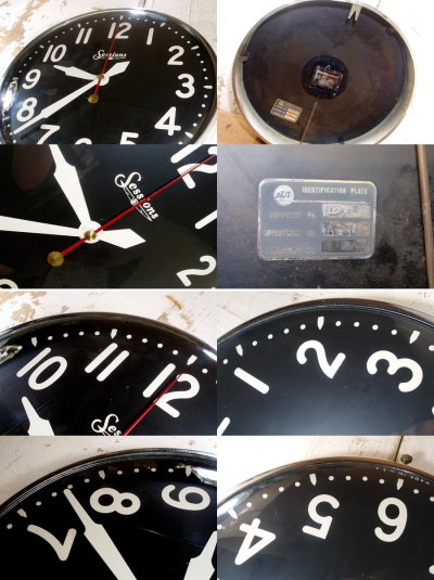 画像2: 1950's "Black Dial" School Wall Clock