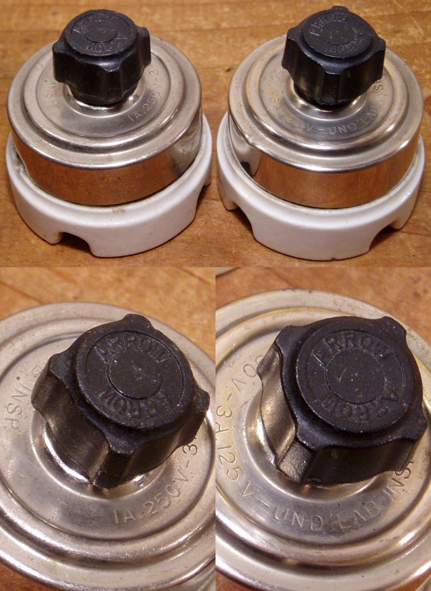 画像1: 2-sets "Porcelain Base" Turn Switch  (1)